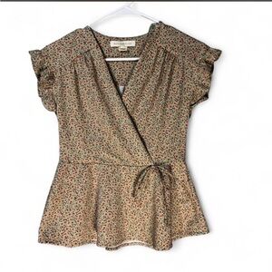 Floral Wrap Top